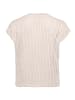 BETTY & CO Strukturshirt kurzarm in Grau