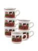 Villeroy & Boch 6er Set Kaffeetassen Design Naif in 200 ml in bunt