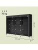 SONGMICS Schrank Rylan in Schwarz - (B)189 x (H)180 x (T)45 cm
