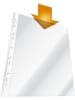 Durable Prospekthüllen A4 PP 60my Universallochung glasklar Packung mit 100 Stück