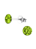Alexander York Ohrstecker CRYSTAL 5 mm I peridot in silver