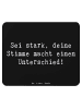 Mr. & Mrs. Panda Mouse Pad Spruch Deine Stimme zählt mit Spruch in Schwarz