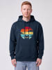 wat? Apparel Sweatshirt Retro Sunset Cat in Dunkelblau