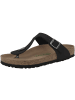 Birkenstock Zehensandale Gizeh Birko-Flor Nubuk normal in schwarz