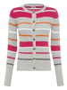 Kangaroos Strickjacke in grau-pink-orange