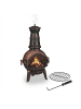relaxdays Terrassenofen in Bronze - (B)46x (H)86 x (T)38 cm