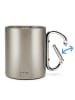 Mr. & Mrs. Panda Edelstahlbecher Individuell ohne Spruch in Silber