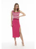 faina Damen Midirock Aus Strick in Pink