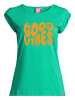 Salzhaut Shirt BIIKE - GOOD VIBES in Mint-Neon Orange