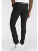Delmao Stretch-Jeans in schwarz