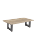 58 aufm Kessel COUCHTISCH Etti 3 120 x 70 x 47 Wohnzimmertisch Graphit/Eiche Sägerau