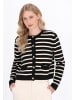 DreiMaster Maritim Women Cardigan in black offwhite