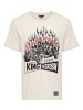 King Kerosin King Kerosin Print T-Shirt Chrome Won't Get You Home in offwhite