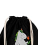 Mr. & Mrs. Panda gym rucksack Einhorn Gärtner mit Spruch in Schwarz