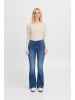 ICHI Langarm IHCELLA Tight fit in Oatmeal stripe