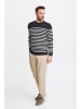 FQ1924 Strickpullover FQKyle stripe crew neck knit in Dunkelblau