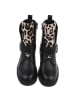 Ital-Design High Heel in Schwarz und Leo