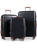 COSTWAY 3 tlg. Koffer Set 20+24+28 Zoll in Schwarz