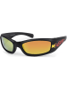 styleBREAKER Sport Sonnenbrille in Schwarz / Gelb verspiegelt