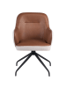 Beliani Esszimmerstuhl STOWE in Braun/Schwarz/Beige - (W) 61 x (H) 90 x (L) 61 cm