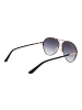 Guess Damen Sonnenbrillen Aviator Schwarz