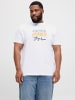 JACK & JONES PLUS T-shirt in Bright White