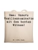 Mr. & Mrs. Panda Schultertasche Spruch Oma Familienkomikerin mit... in Creme