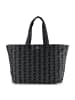 Lacoste Monogram Neocroc Shopper Tasche XL 42 cm in mono jacquard denim noir