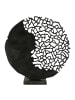 GILDE Skulptur Osaka schwarz - (H) 44 cm