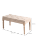 HOMCOM Bettbank-80L x 40B x 43H cm-Beige