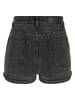 Urban Classics Urban Classics Damen Ladies 5 Pocket Shorts in black stone washed