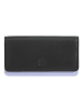 DuDu Canarie Geldbörse RFID Schutz Leder 17.5 cm black-lavander