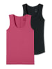 Schiesser Unterhemd Tanktop - Personal Fit in pink, schwarz