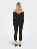 ONLY Weicher Strickpullover Schulterfrei Bequem Warm in Schwarz