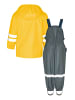 Playshoes Regen-Set Latzhose Basic in gelb