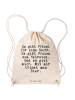 Mr. & Mrs. Panda Drawstring Bag Es gibt Frauen für... mit Spruch in Creme