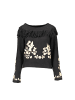 Blugirl Folies Schwarzer Viskose-Pullover