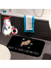 Mr. & Mrs. Panda Duschmatte Otter Seerose mit Spruch in Schwarz