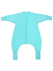 Schlummersack Schlafsack mit Füßen, umklappbaren Bündchen und Ärmeln, 1.0 TOG in Aqua