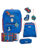 Scout Genius Exklusiv Superflash - Schulranzen Set 4tlg. (Blue Dino) in Blue Dino