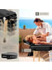 tectake 3 Zonen Massageliege  218 x 102 x 90 cm, schwarz