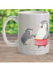 Mr. & Mrs. Panda Kinderpott Pinguin mit Kind ohne Spruch in Grau Pastell