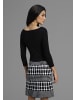 Bruno Banani Strickkleid in schwarz-weiß