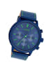 Oozoo Analog-Armbanduhr Oozoo Timepieces blau extra groß (ca. 50mm)