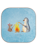 Mr. & Mrs. Panda Untersetzer Pinguin Lagerfeuer ohne Spruch in Eisblau