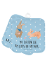 Mr. & Mrs. Panda Topflappen Hasen Muschel mit Spruch in Blau Pastell