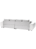 Beliani 4-Sitzer Sofa TORPO in Grau/Beige/Silber - (W) 308 x (H) 84 x (L) 136 cm