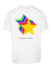 F4NT4STIC T-Shirt SIlvester Party Happy People Only in weiß