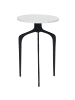 Beliani Beistelltisch TIHOI in Weiß/Schwarz - (W) 36 x (H) 56 x (L) 36 cm