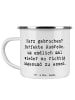 Mr. & Mrs. Panda Emaille Becher Spruch Liebeskummer Tröster mit ... in Weiß